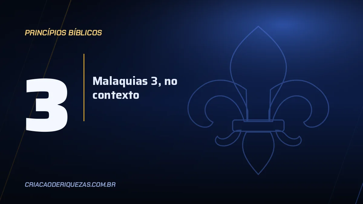 Dízimo: o que Malaquias 3 realmente diz — e o que costumam acrescentar