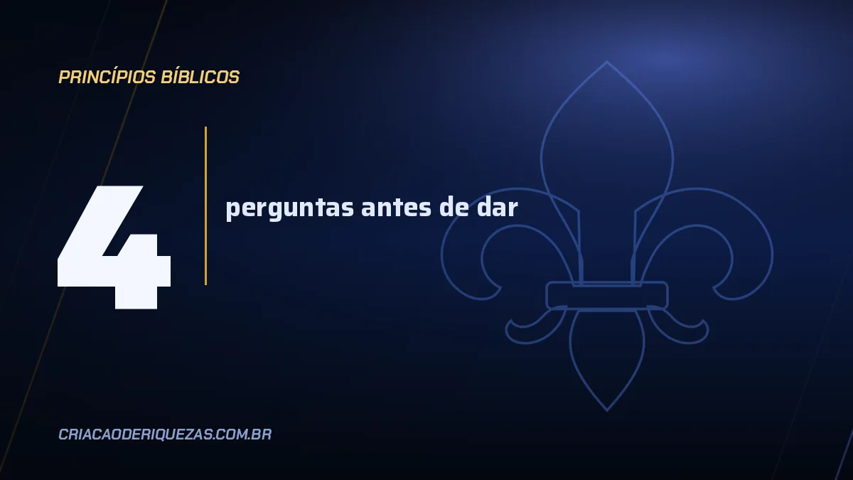 Generosidade: o princípio que a Bíblia liga à prosperidade